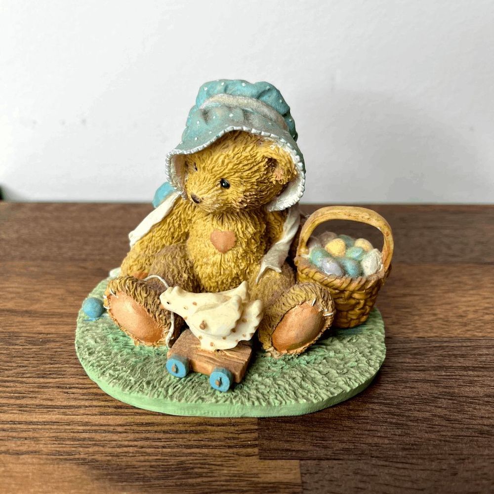 1992 Cherished Teddies Accents Cherished Teddies Henrietta Basketful Of Wishes B